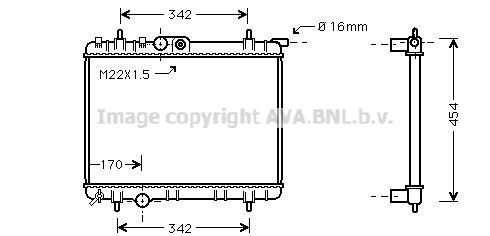 AVA COOLING SYSTEMS PE2244: Radiateur