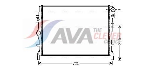 AVA COOLING SYSTEMS CR2105: Radiaator, mootorijahutus ilma võrdsustusanumata