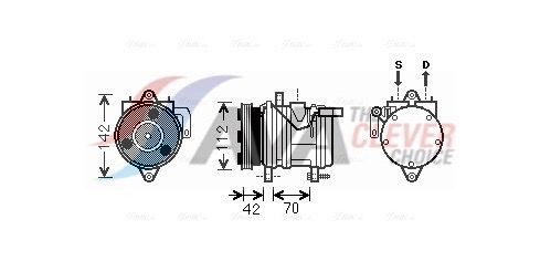 AVA COOLING SYSTEMS KAK168: Kliimakompressor