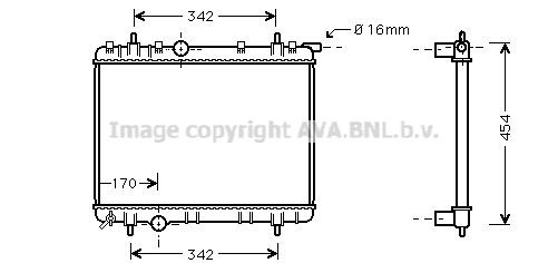 AVA COOLING SYSTEMS PE2245: Radiator, racire motor