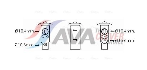 AVA COOLING SYSTEMS TO1643: Supapa expansiune, clima