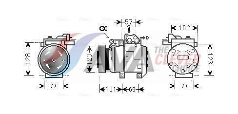 AVA COOLING SYSTEMS KAK146: Compresor AC