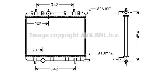 AVA COOLING SYSTEMS PE2251: Radiateur du moteur