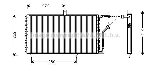 AVA COOLING SYSTEMS PE5163: Condensator, climatizare fara uscator