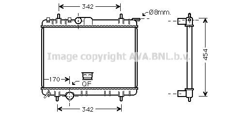AVA COOLING SYSTEMS PE2210: Radiator, racire motor cu cuplaje rapide