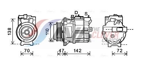 AVA COOLING SYSTEMS AUK208: Kompresor, klimatizace
