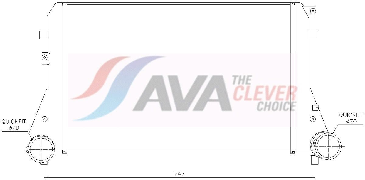 AVA COOLING SYSTEMS MSA2070: Radiaator, mootorijahutus