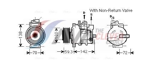 AVA COOLING SYSTEMS AIK334: Compresor AC