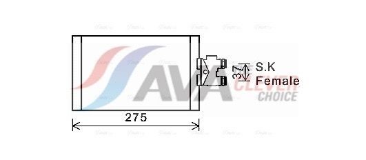 AVA COOLING SYSTEMS MS3535: Radiator racire ulei, cutie de viteze automata