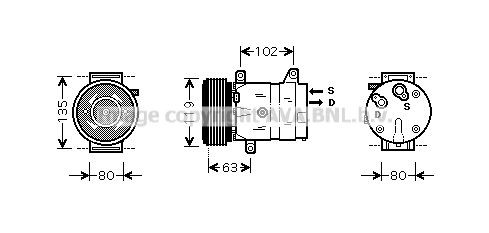 AVA COOLING SYSTEMS RTK440: Compressore aria condizionata
