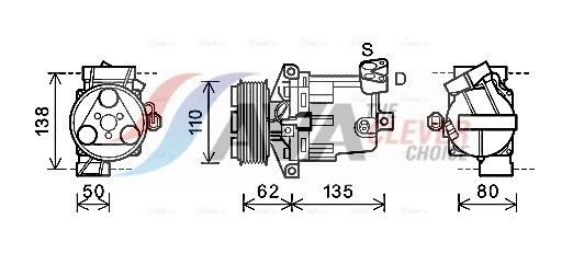 AVA COOLING SYSTEMS BWK050: Compresor AC