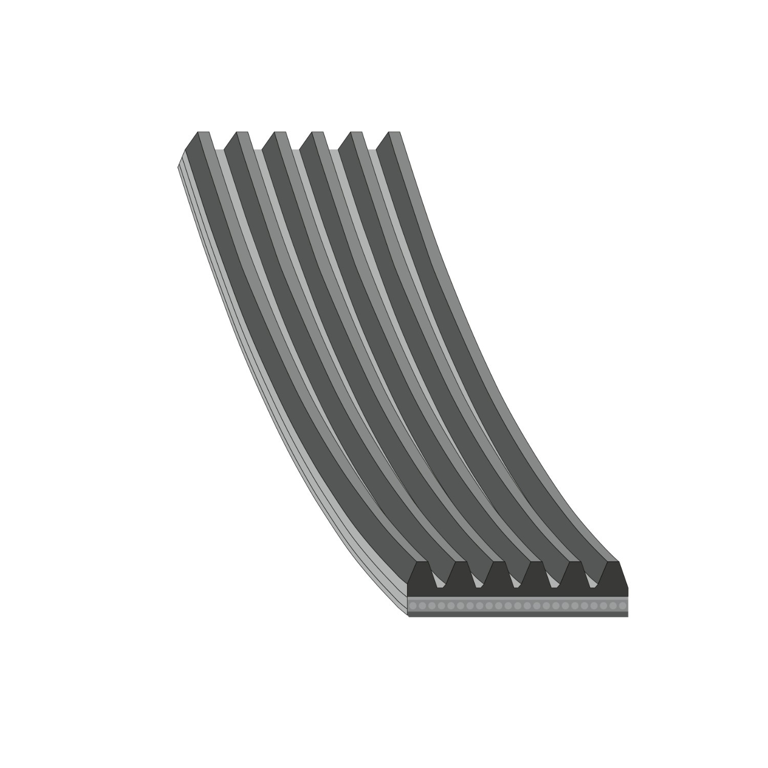 FEBI BILSTEIN 37654: V formos rumbuoti diržai 2285mm, briaunų skaičius: 6