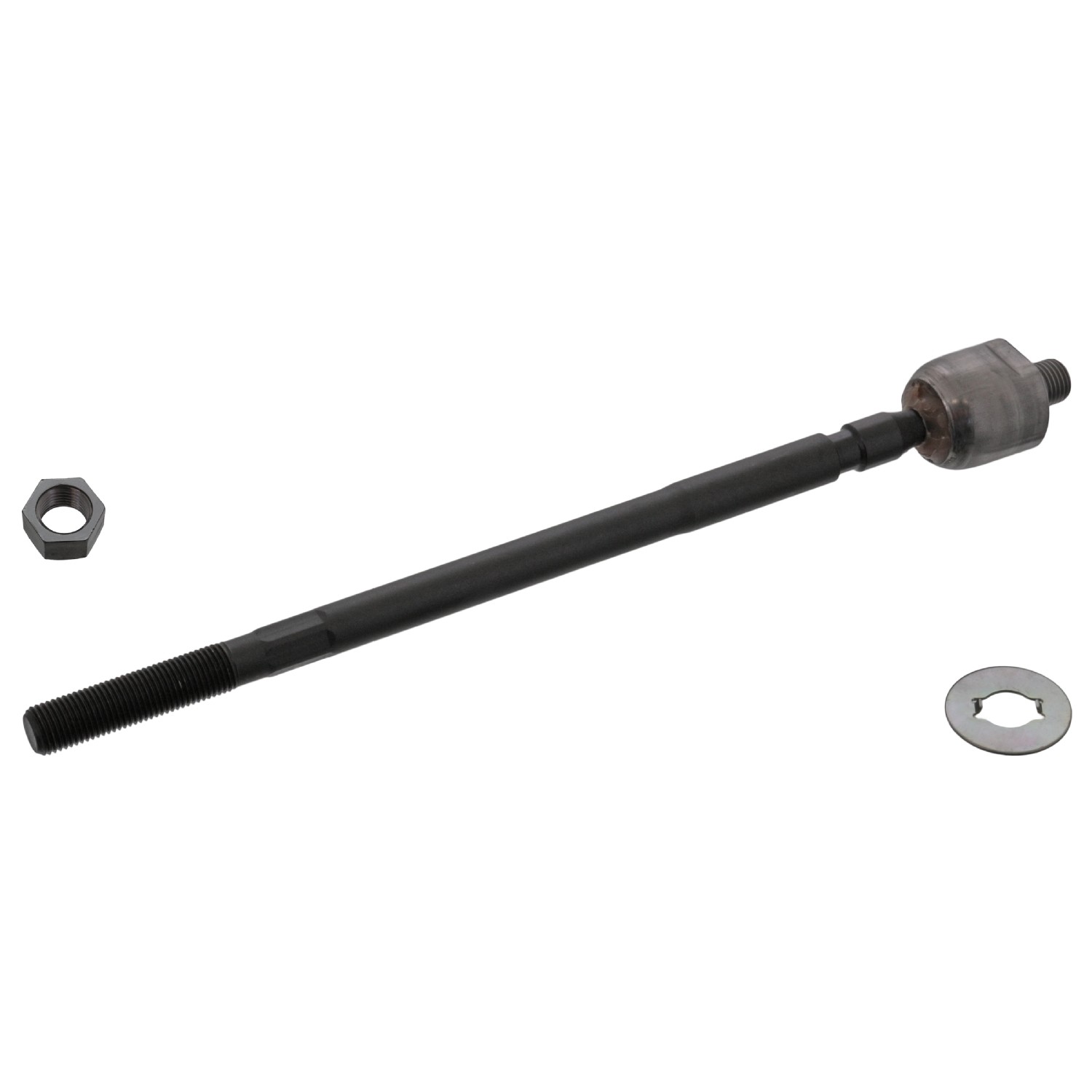 FEBI BILSTEIN 43277: Articulatie axiala, cap de bara Axa fata stanga, Axa fata dreapta, 315mm, cu contrapiuliță, cu tablă de siguranță