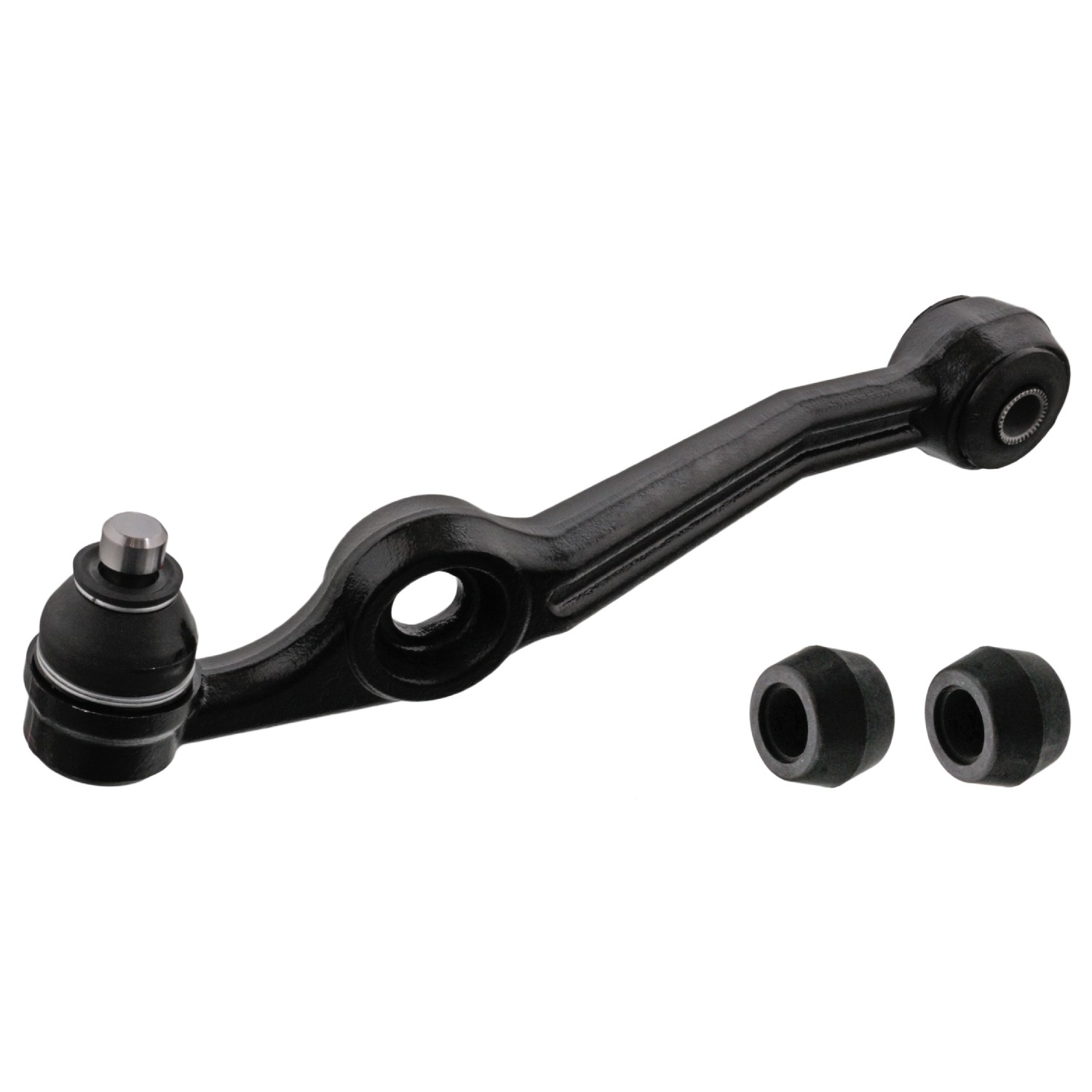 FEBI BILSTEIN 41350: Brat, suspensie roata Axa fata stanga, partea de jos, otel turnat, cu articulatie de sarcina/ghidare, cu bucsa de cauciuc