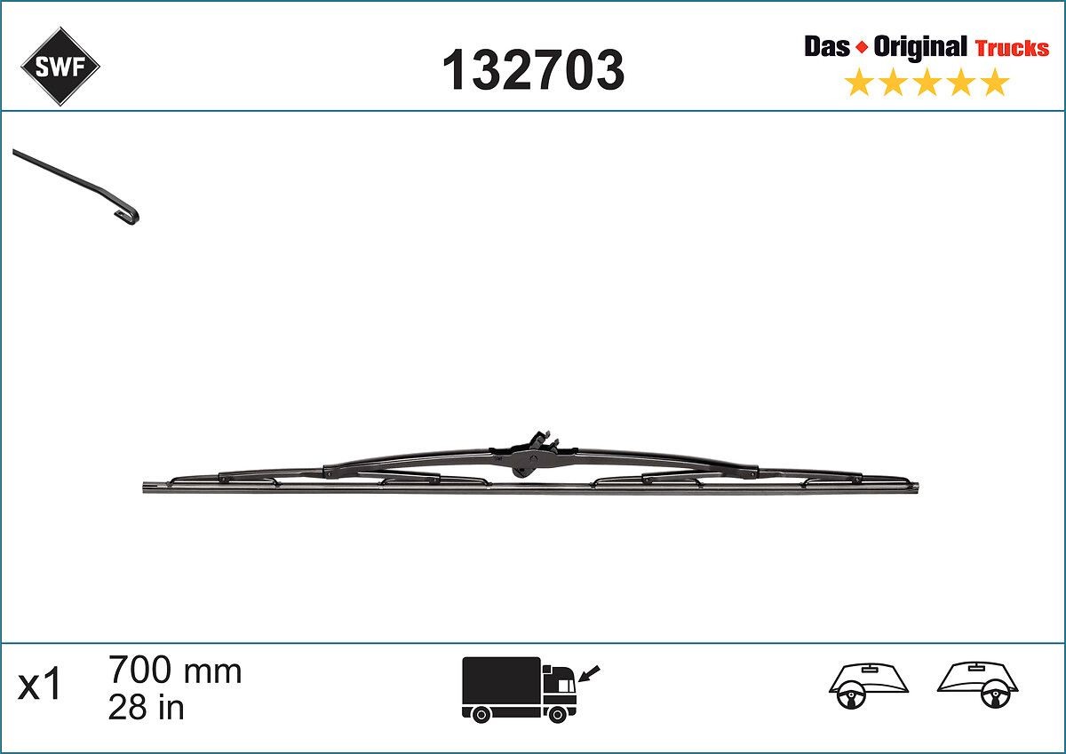 SWF 132703: Vindusvisker 700mm Original