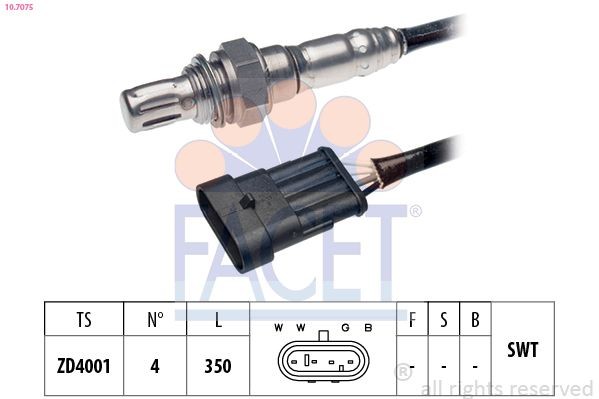 FACET 10.7075: Lambda andur Made in Italy - OE Equivalent