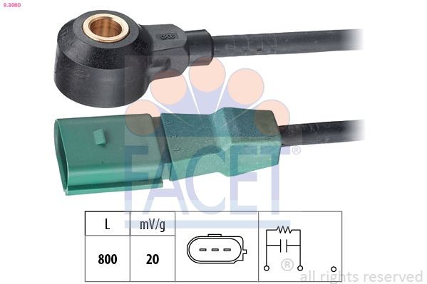 FACET 9.3060: Detonatsiooniandur Made in Italy - OE Equivalent