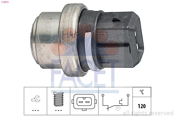 FACET 7.4014: Comutator temperatura, racire Made in Italy - OE Equivalent