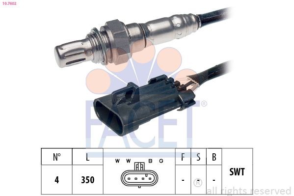 FACET 10.7602: Lambda andur Made in Italy - OE Equivalent
