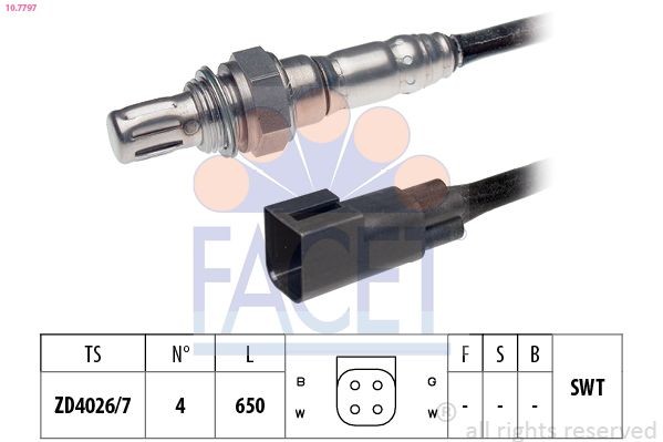 FACET 10.7797: Lambda andur Made in Italy - OE Equivalent