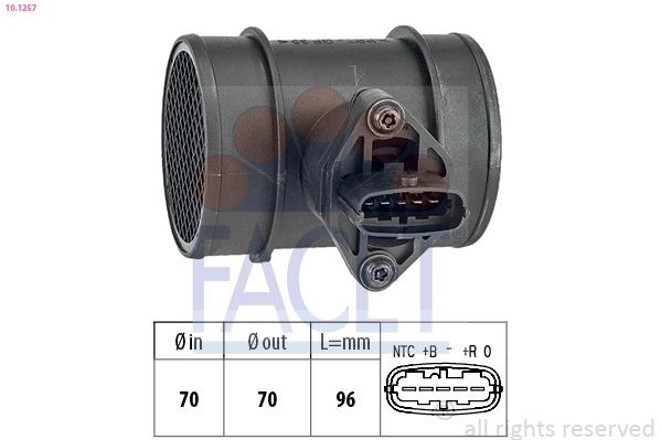 FACET 10.1257: Õhumassimõõtja Made in Italy - OE Equivalent