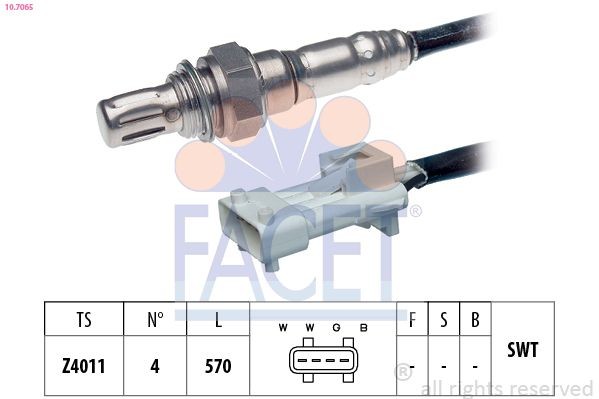 FACET 10.7065: Sonda Lambda Made in Italy - OE Equivalent