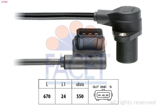FACET 9.0485: Andur, väntvõll Made in Italy - OE Equivalent