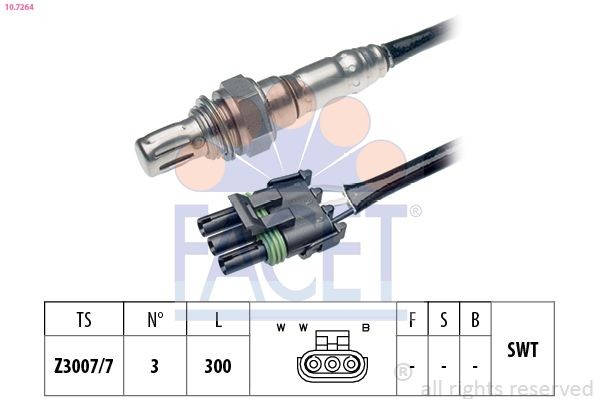 FACET 10.7264: Lambda andur Made in Italy - OE Equivalent