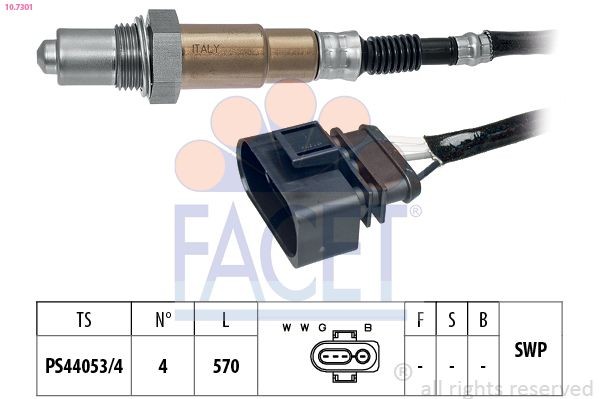FACET 10.7301: Lambda andur Made in Italy - OE Equivalent