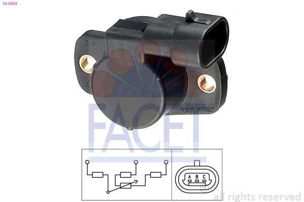 FACET 10.7004: Sonda Lambda Made in Italy - OE Equivalent