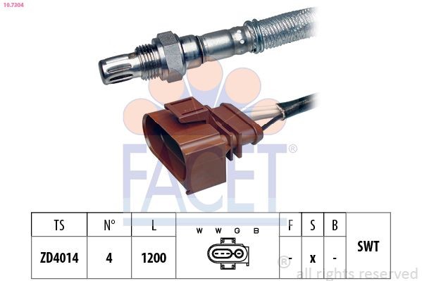 FACET 10.7304: Lambda andur Made in Italy - OE Equivalent