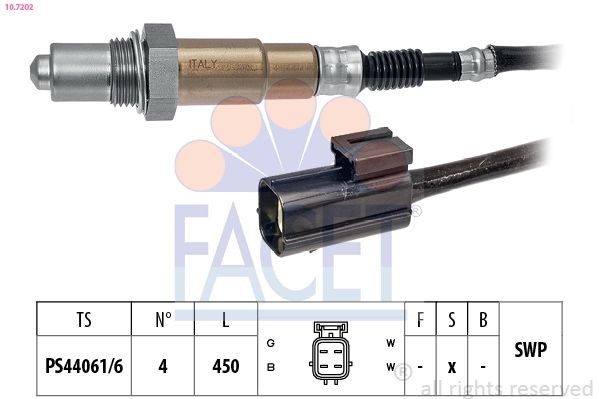 FACET 10.7202: Lambda andur Made in Italy - OE Equivalent