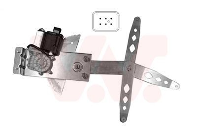VAN WEZEL 3734263: Mecanism actionare geam fata stanga, electric, cu motor electric