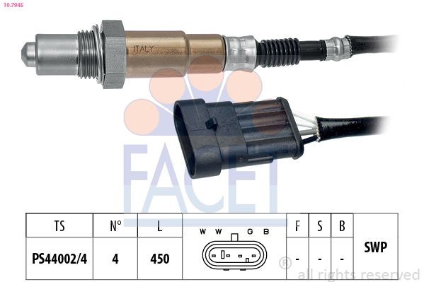 FACET 10.7945: Lambda andur Made in Italy - OE Equivalent