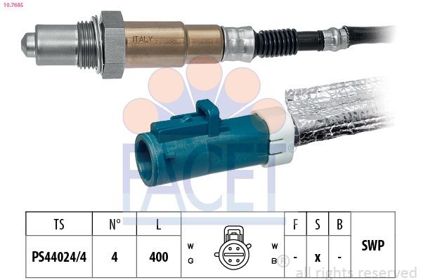 FACET 10.7550: Lambda andur Made in Italy - OE Equivalent