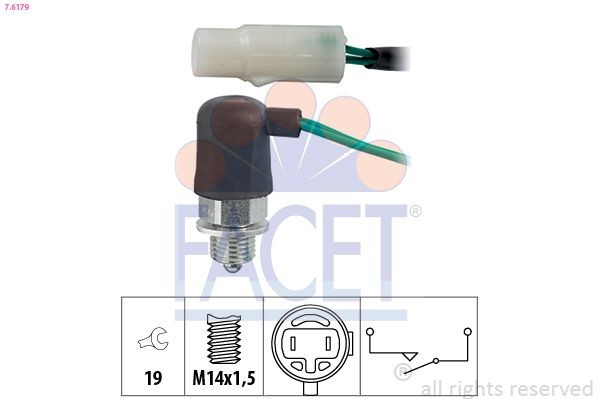 FACET 7.6179: Comutator, lampa marsalier Made in Italy - OE Equivalent