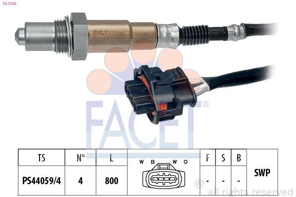 FACET 10.7342: Lambda andur Made in Italy - OE Equivalent