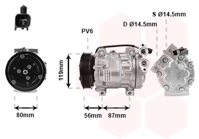 VAN WEZEL 1800K393: Kliimakompressor *** IR PLUS ***
