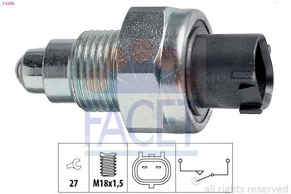 FACET 7.6246: Lüliti, tagurdustuli Made in Italy - OE Equivalent