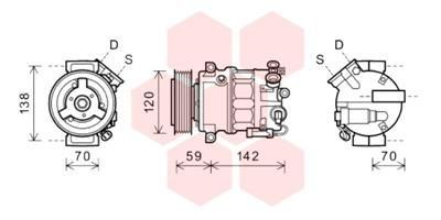 VAN WEZEL 3700K577: Compresor AC
