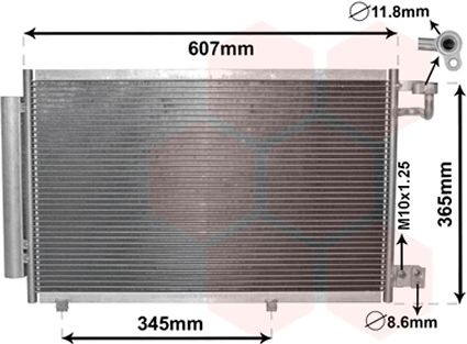 VAN WEZEL 18005439: Condensator, climatizare cu uscator