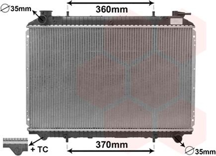 VAN WEZEL 13002155: Radiator, racire motor cu acceasorii, *** IR PLUS ***