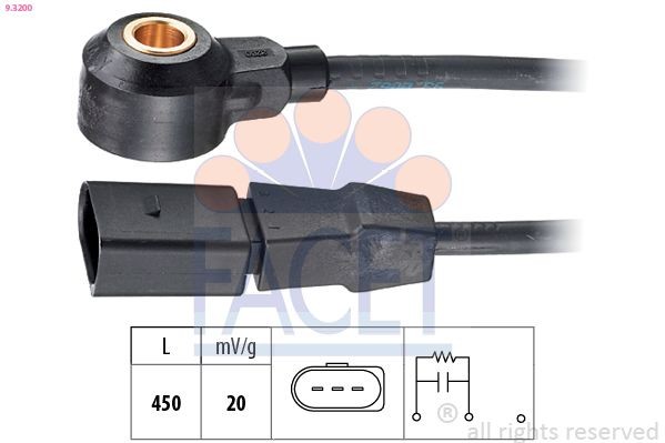FACET 9.3200: Detonatsiooniandur Made in Italy - OE Equivalent