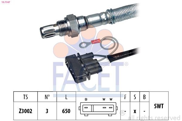 FACET 10.7347: Lambda jutiklis Made in Italy - OE Equivalent