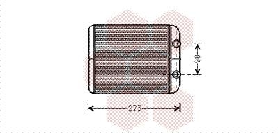 VAN WEZEL 58006301: Schimbator caldura, incalzire habitaclu *** IR PLUS *** cu conducta