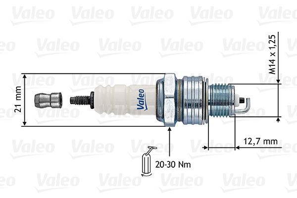 VALEO 246861: Süüteküünal Võtme laius: 21