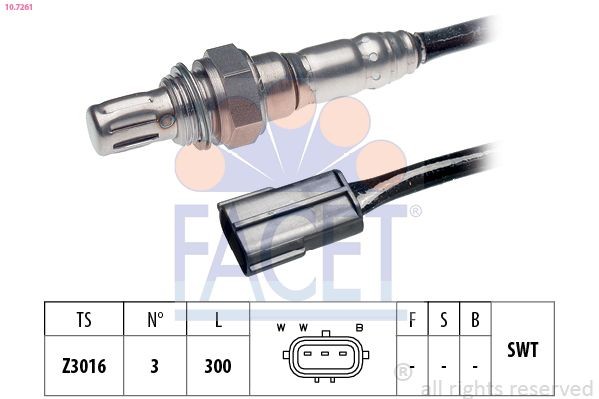 FACET 10.7205: Sonda Lambda Made in Italy - OE Equivalent