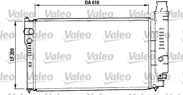 VALEO 810955: Radiateur du moteur Aluminium, sans thermostat de liquide de refroidissement