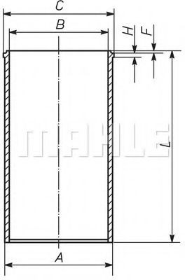 MAHLE ORIGINAL 043WV20: Camasa cilindru