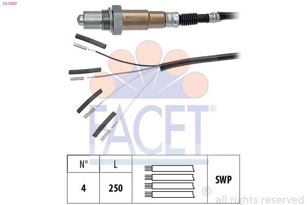 FACET 10.7007: Lambda andur Made in Italy - OE Equivalent